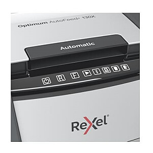 Rexel AutoFeed+ 130X automātiskais smalcinātājs, P-4, konfeti griezējs (4x28 mm), 130 loksnes, 44 l tvertne