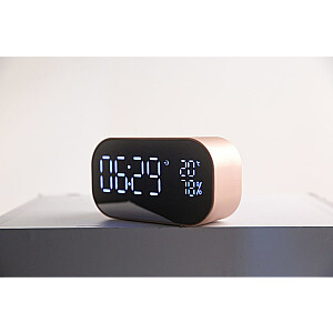 Akai ABTS-S2GD digitālais radio pulkstenis rozā krāsā