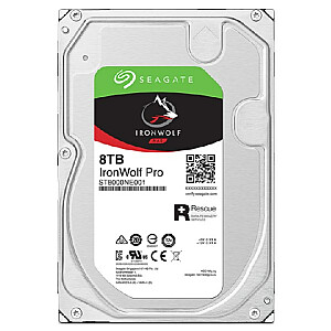 Seagate IronWolf Pro ST8000NT001 3,5 collu iekšējais cietais disks 8000 GB