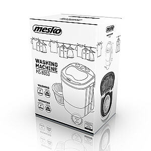 Veļas mašīna Mesko Home MS 8053 ar augšējo ielādi 3 kg Zils, Balts