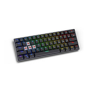 Mehāniskā tastatūra SAVIO BLACKOUT Red (Red Outemu), melna