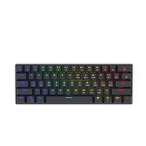 Mehāniskā tastatūra SAVIO BLACKOUT Red (Red Outemu), melna