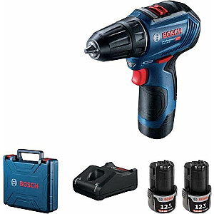 Urbjmašīna Bosch GSR 12V-30 12 V 2 akumulatori 2 Ah (6019G9000)