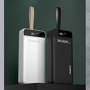 Dudao power bank 30000 mAh 3x USB with LED lamp white (K8s + white)