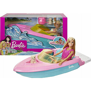 Mattel Barbie leļļu komplekts + Motorlaivu laiva lellei (GRG30)