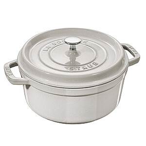 Кастрюля чугунная круглая STAUB 40501-411-0 - белый трюфель 2,6 л