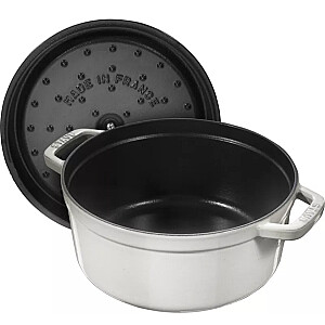 Кастрюля чугунная круглая STAUB 40501-411-0 - белый трюфель 2,6 л