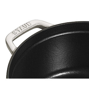 Кастрюля чугунная круглая STAUB 40501-411-0 - белый трюфель 2,6 л