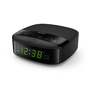 Philips Digital tuning clock radio TAR3205/12 FM tuner, sleep timer, dual alarm, AC powered, battery back-up