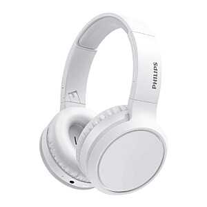 Philips Wireless Headphones TAH5205WT/00, Bluetooth, 40 mm drivers/closed-back, Compact folding, White