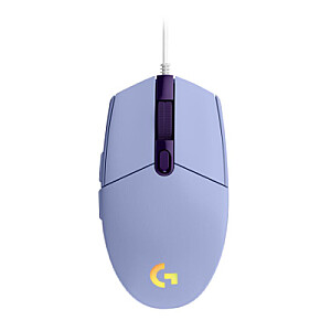 Игровая мышь Logitech G203 Lightsync USB сиреневая (910-005853)
