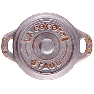 Круглая Mini Cocotte STAUB 40511-998-0 - антично-серый 200 мл