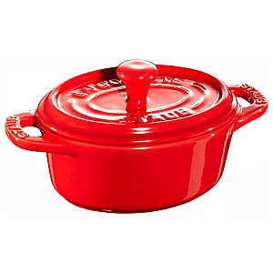 Mini Cocotte ovāls STAUB 40511-086-0 - sarkans 200 ml