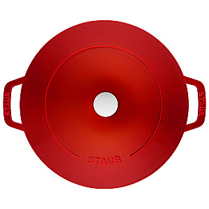 3 čuguna trauku komplekts ar vāku STAUB 40508-387-0 - sarkans 24 cm