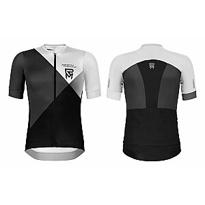 Velo krekls Rock Machine MTB/XC balts/melns, L izmērs