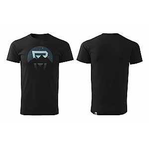 T-krekls Rock Machine Sunset, melns/pelēks, izmērs XL