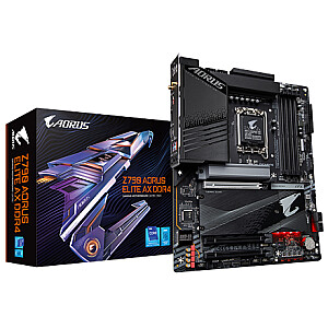 Gigabyte Z790 A ELITE AX DDR4 1.0 M/B Processor family Intel, Processor socket  LGA1700, DDR4 DIMM, Memory slots 4, Supported hard disk drive interfaces 	SATA, M.2, Number of SATA connectors 4, Chipset Z790, ATX