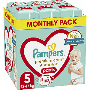 Подгузники Pampers Premium Care 5, 12-17 кг, 102 шт.