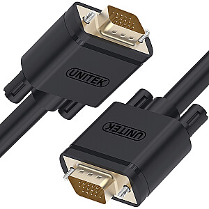 Unitek D-Sub (VGA)–D-Sub (VGA) kabelis, 2 m, melns (Y-C513G)