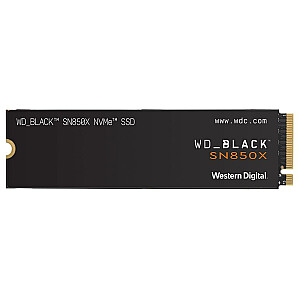 Твердотельный накопитель WESTERN DIGITAL Black SN850X 4 ТБ M.2 PCIE NVMe Скорость записи 6600 МБ/с Скорость чтения 7300 МБ/с 2,38 мм TBW 2400 ТБ WDS400T2X0E