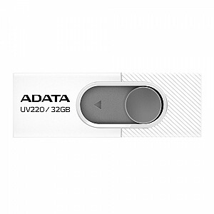 Накопитель ADATA UV220, 32 ГБ, белый / серый (AUV220-32G-RWHGY)