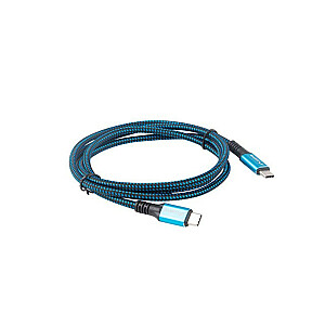 Lanberg CA-CMCM-45CU-0012-BK USB-кабель 0,12 м USB4 Gen 2x2 USB C Черный, Синий