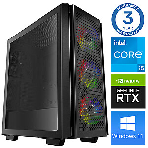 Dators spēlēm INTOP i5-11400F 16GB 1TB SSD M.2 NVME+2TB RTX3060 12GB WIN11