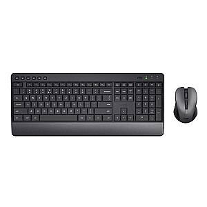 Trust Trezo Keyboard Mouse Iekļauts Bezvadu RF QWERTY ASV angļu melns