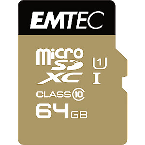 Emtec MicroSDXC 64 GB 10. klase (ECMSDM64GXC10GP)
