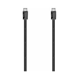 Hama USB-C–USB-C kabelis 0,75 m melns (002006480000)