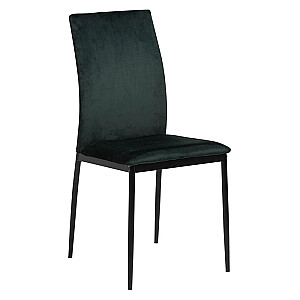 Krēsls DEMINA 43.5x53xH92cm melns/t.zaļš 0000087008