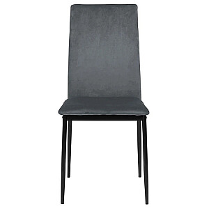 Krēsls DEMINA 43.5x53xH92cm melns/t.pelēks 0000086896