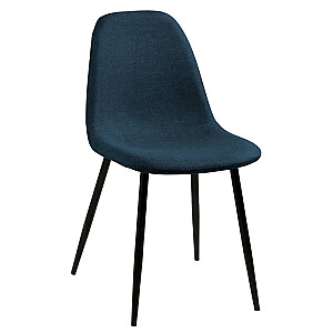 Krēsls WILMA 44.5x56xH84cm melns/t.zils 0000064409