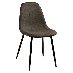 Krēsls WILMA 44.5x56xH84cm melns/pelēkbrūns 0000096502