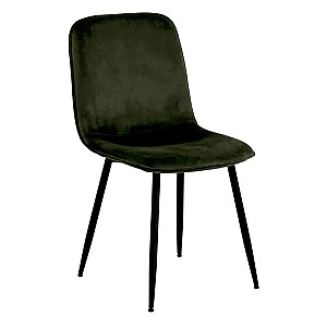 Krēsls INES 49.2x57.5xH84cm melns/olīvu zaļš 0000096759