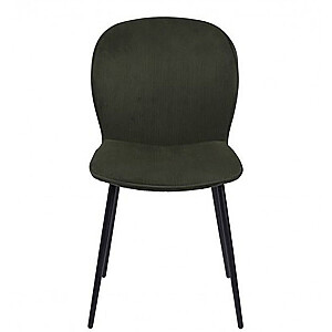 Krēsls EVELYN 43x58.5xH82cm melns/olīvu zaļš 0000087552