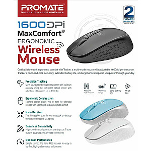 PROMATE TRACKER MaxComfort® Ergonomic Bezvadu pele