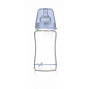 Стеклянная бутылка LOVI DIAMOND GLASS, 250 мл, Baby Shower мальчик, 74/204мальчик