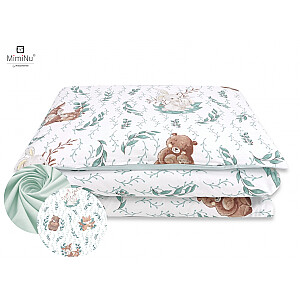 MIMINU Lulu Natural gultas veļas komplekts 2 daļas Cold Mint, 135x100cm, 40x60cm