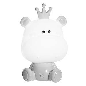 Galda lampa bērnu Hippo pelēks 3W 4.5-5V USB 606624