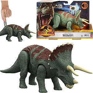 Mattel Jurassic World dinozauru figūra Triceratops figūra ar skaņu