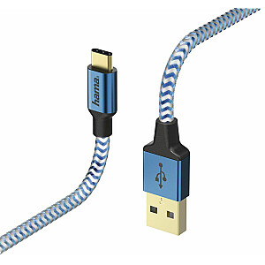 USB-кабель Hama USB-A - USB-C, 1,5 м, синий (001782950000)