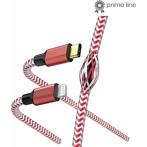 USB kabelis Hama USB-C Lightning, 1,5 m, sarkans (001833100000)