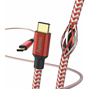 Hama USB-C–USB-C kabelis 1,5 m sarkans (001832890000)