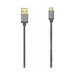 Hama USB-A - USB-C USB-кабель 0,75 м Серый (002005020000)