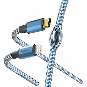 USB kabelis Hama USB-C Lightning, 1,5 m, zils (001833110000)