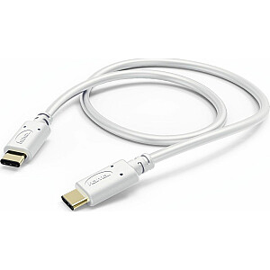 Hama USB-C — USB-C kabelis 1,5 m balts (183328)