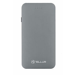 Tellur Power Bank QC 3.0 Fast Charge, 5000 мАч, 3 в 1, серый