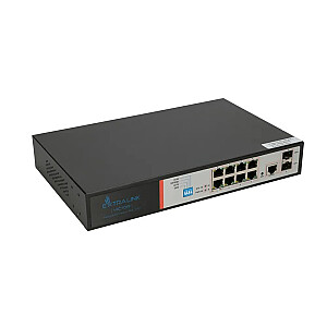 Extralink EX.8222 tīkla slēdzis pārvaldīts L2/L4 Gigabit Ethernet (10/100/1000) Power over Ethernet (PoE) 1U melns