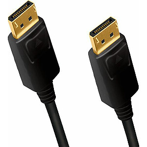 LogiLink DisplayPort–DisplayPort kabelis 1 m melns (CD0100)